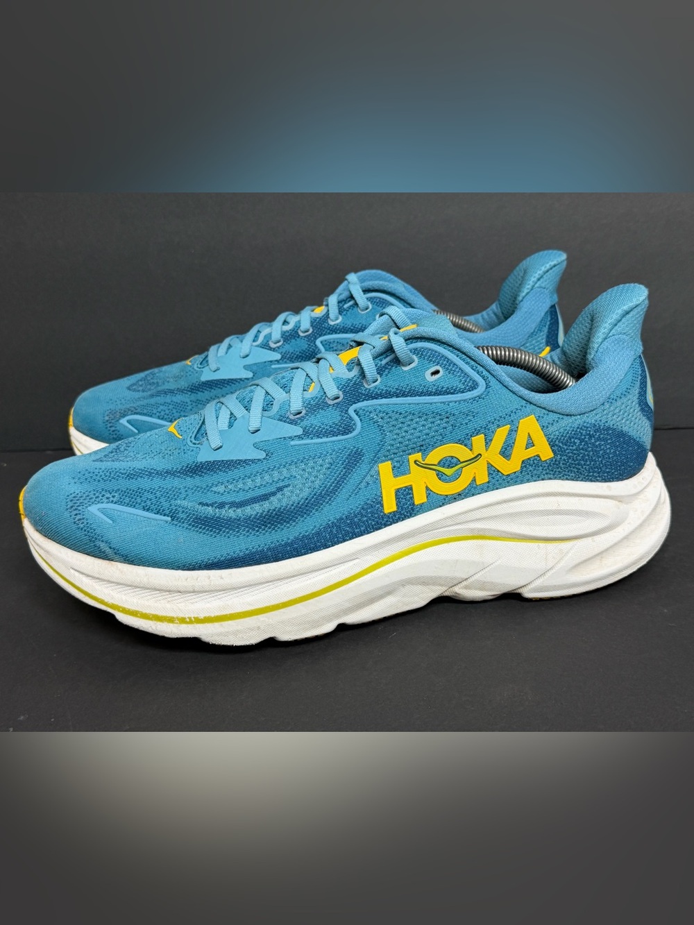 HOKA® M CLIFTON 10 Alpine Blue/ Foggy Night Men’s 12.5 2E WIDE Running Shoes
